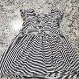 Carter's Navy and White Striped Casual Dress